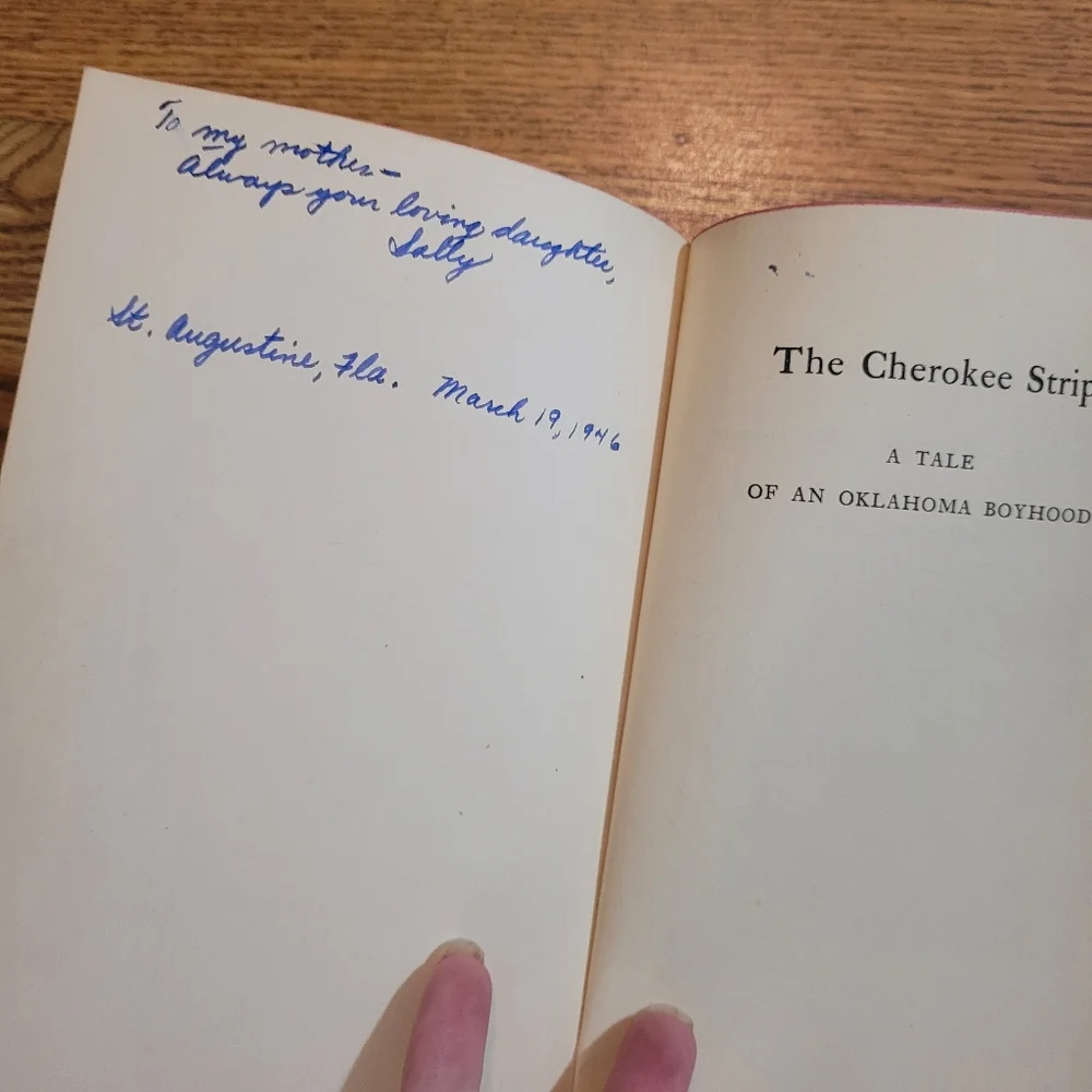 The Cherokee Strip, Marquis James, 1945, 2nd Printing, Vintage 1940s